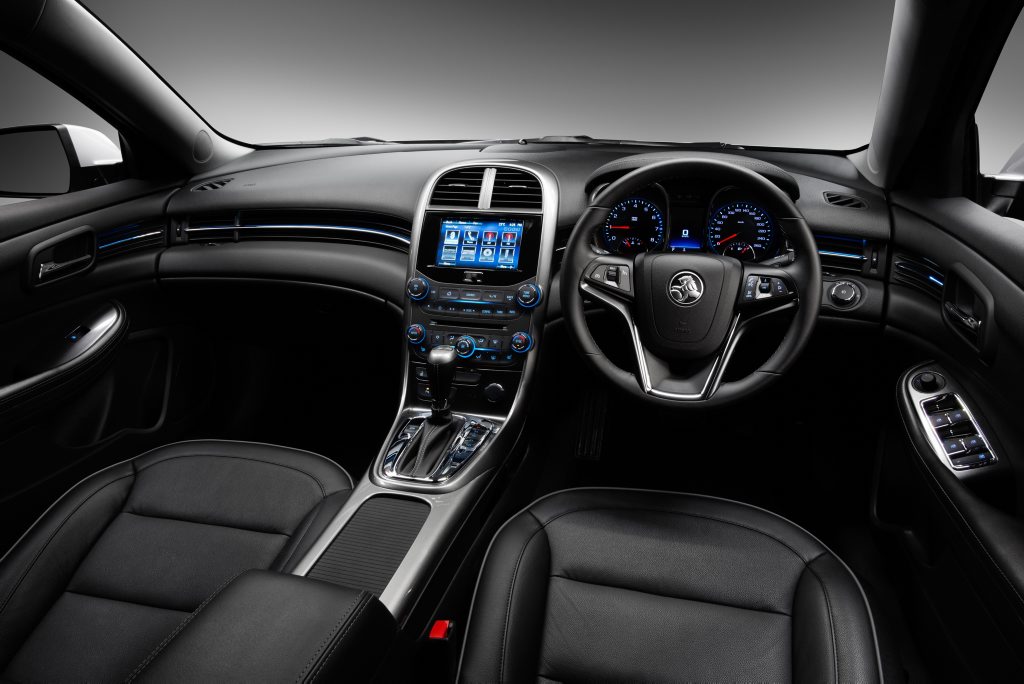 Inside the Holden Malibu CDX. Inside the Holden Malibu CDX.